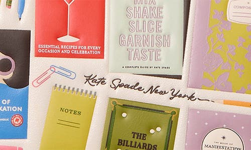 Kate Spade New York Page Turner Bestsellers Print Leather Card Case In Multi