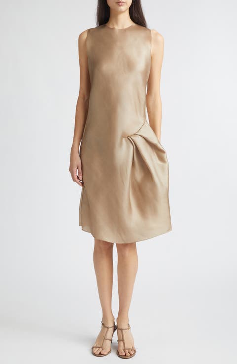 Gala Silk A-Line Dress