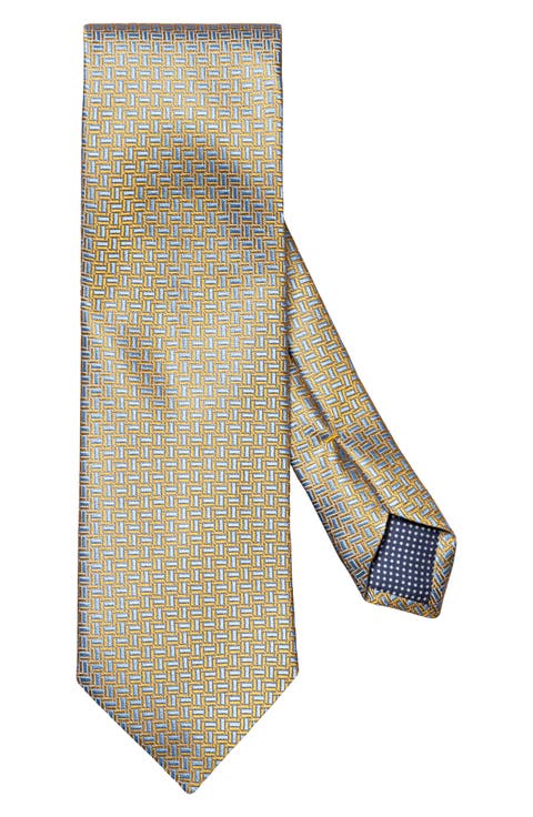 Geometric Silk Tie