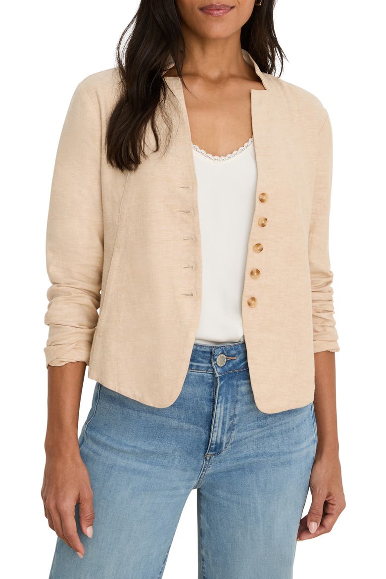 Seams to Be Stretch Linen Jacket, Main, color, NEUTRAL MIX