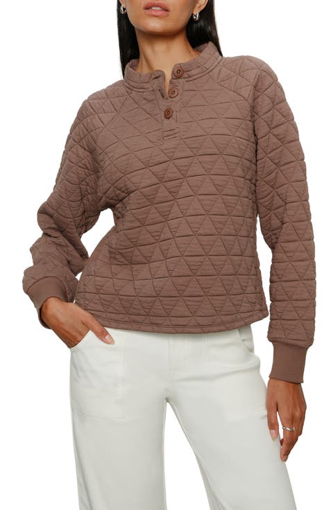 Sanctuary Quilted Sweatshirt (Regular & Petite)
