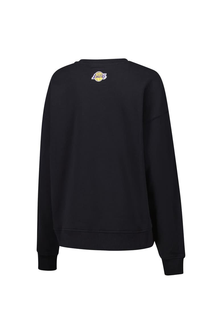 Women's Terez Black Los Angeles Lakers Gemstone Logo Pullover Sweatshirt, Alternate, color, Black