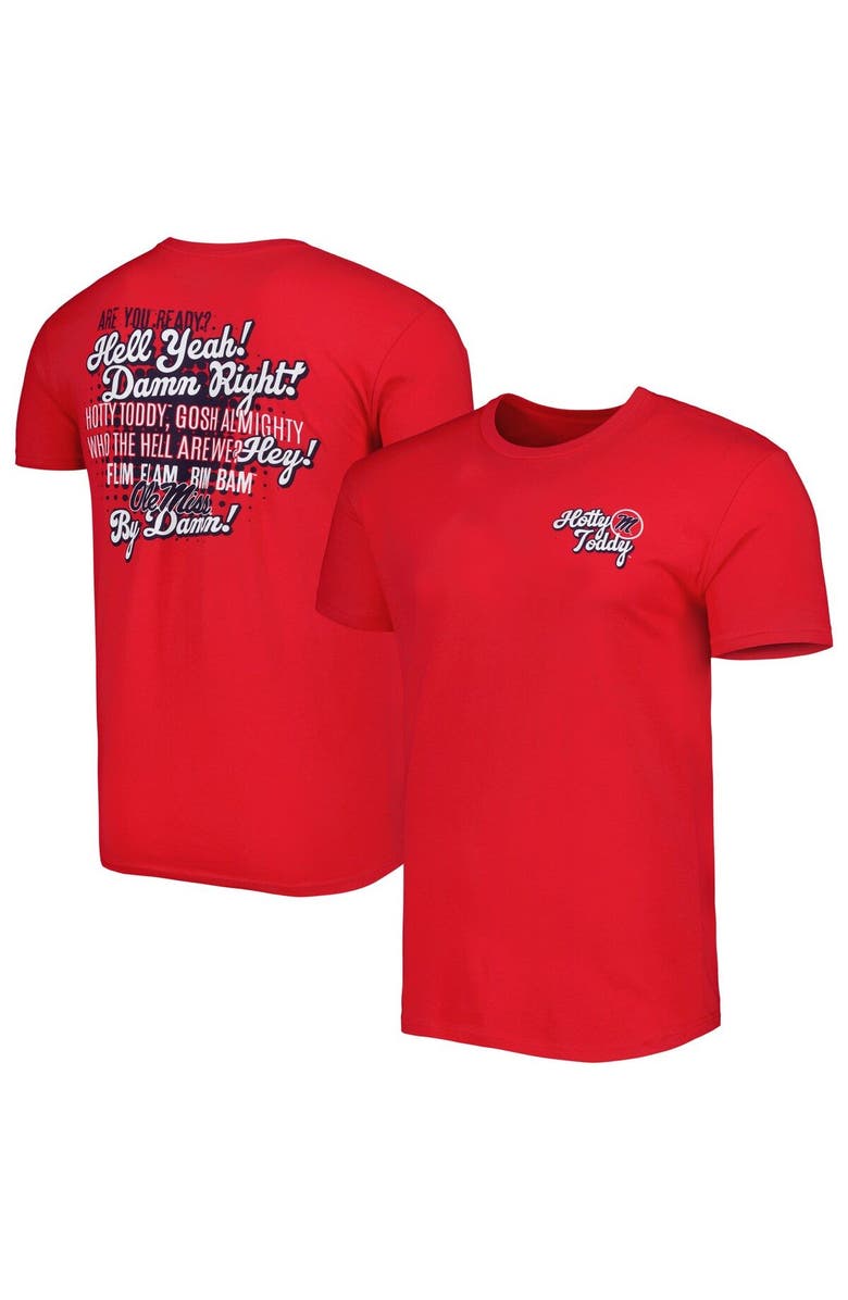 IMAGE ONE Men's Red Ole Miss Rebels Hyperlocal T-Shirt, Main, color, 