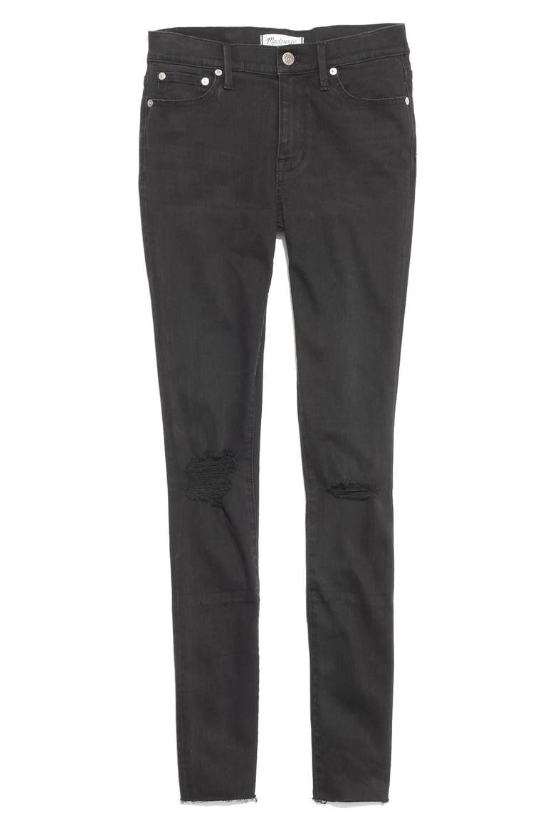 9-Inch High-Rise Skinny Jeans, Alternate, color, BLACK SEA