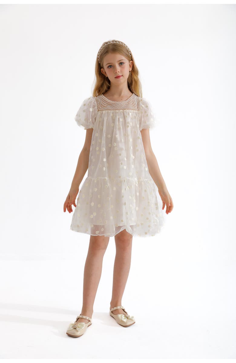 Tulleen Perivale Dress, Main, color, White