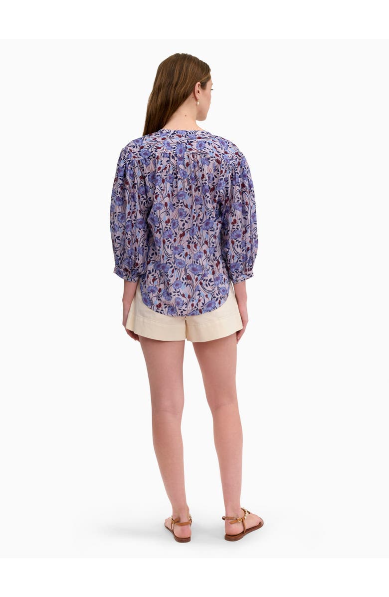 Rebecca Taylor Daphne Blouse, Alternate, color, Iris Multi