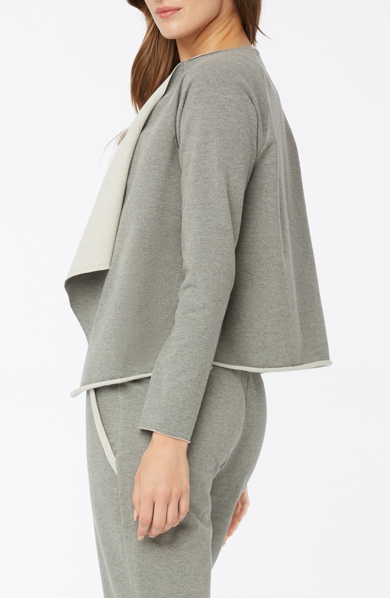 NYDJ Draped Open Front Sweatshirt, Alternate, color,