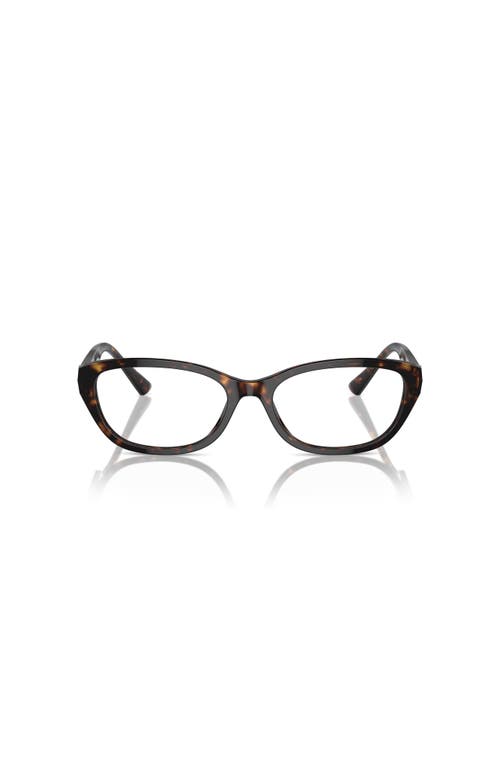 Jimmy Choo 55mm Oval Optical Glasses In Brown