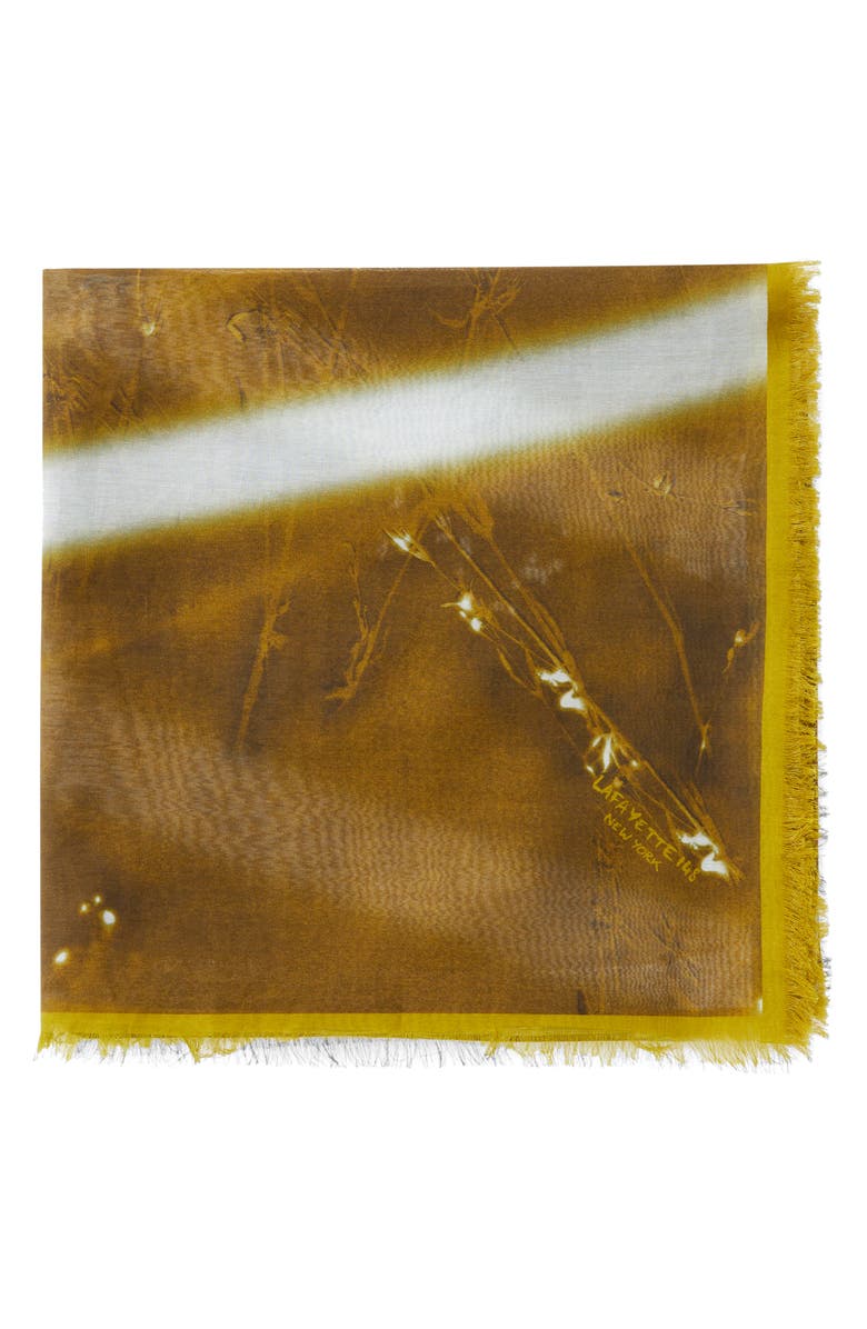 Lafayette 148 New York Wild Desert Square Cotton & Silk Scarf, Alternate, color,