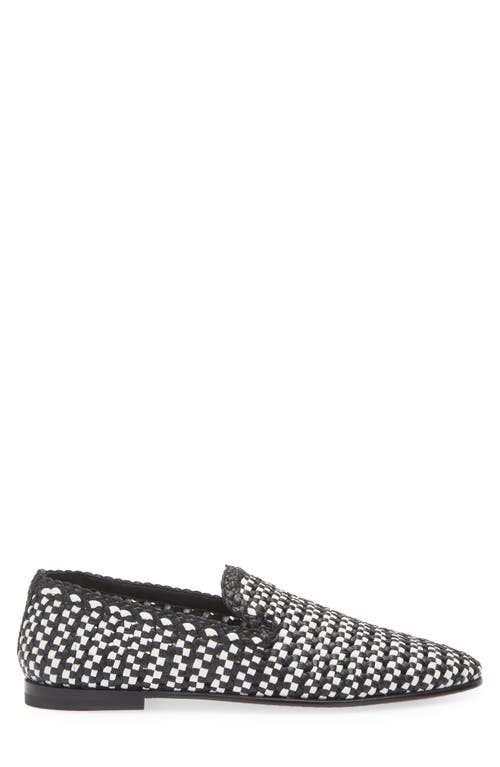 Dolce & Gabbana Dolce&gabbana Woven Leather Slipper Loafer