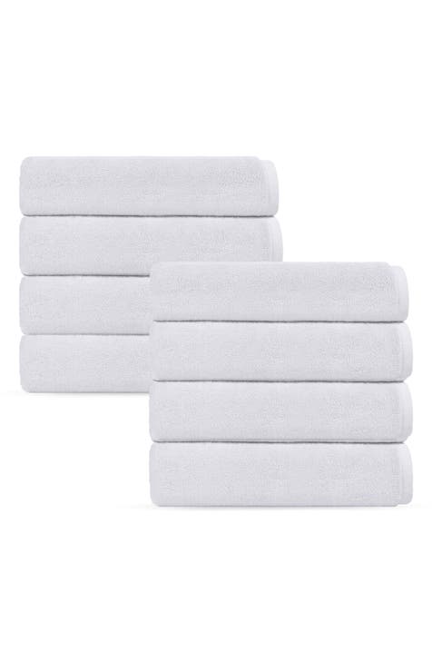 Puresoft 8-Piece Turkish Cotton Hand Towels