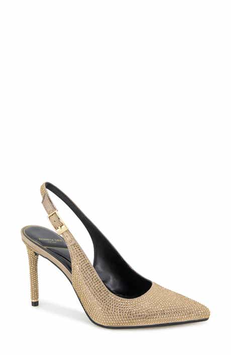 Kenneth Cole Quinnly Crystal Slingback Pointed Toe Pump