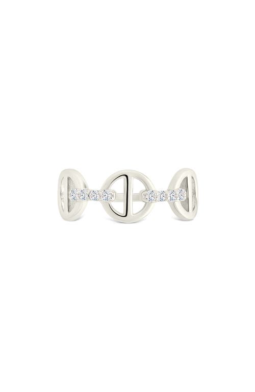 Sterling Forever Felicia Cubic Zirconia Chain Ring