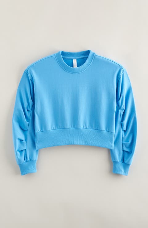 Kids' Pleated Sleeve Sweatshirt (Little Kid & Big Kid)