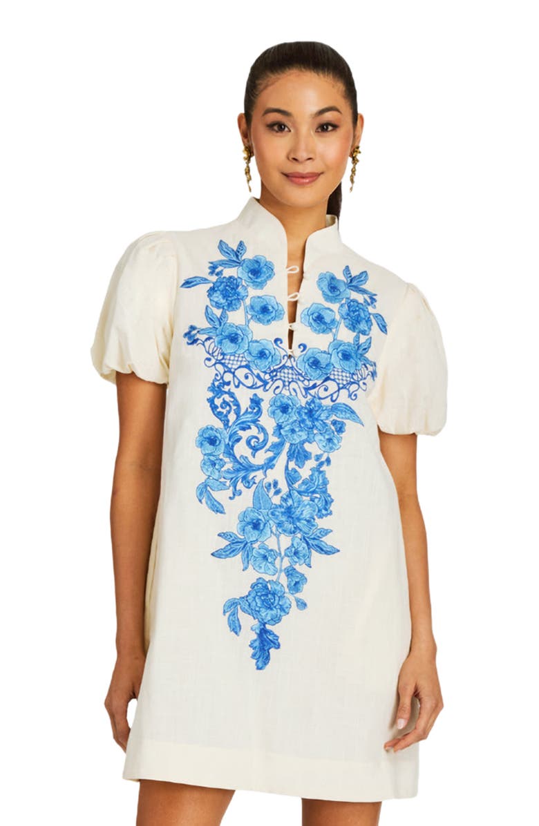 Mestiza New York Elliana Barong Mini Dress, Alternate, color, 