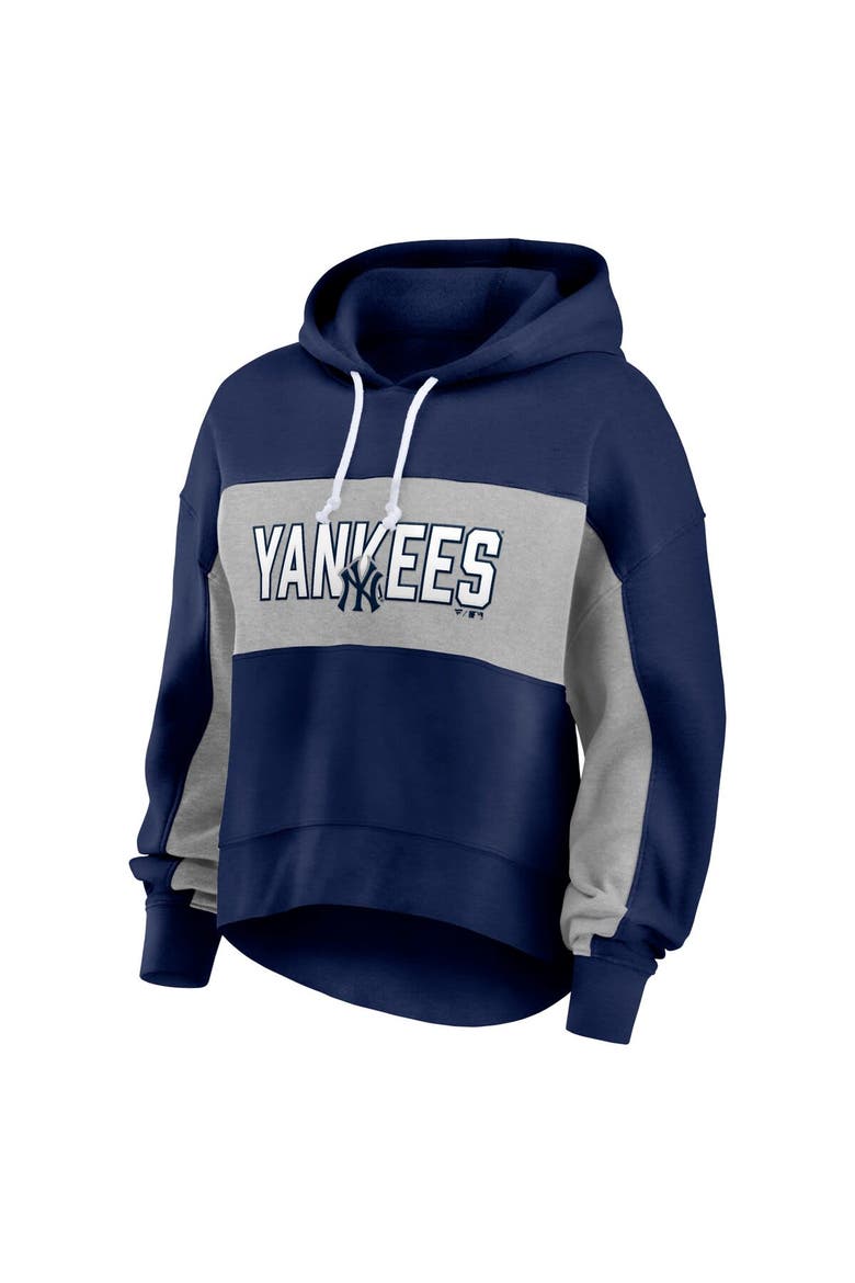 Women's Fanatics Navy New York Yankees Filled Stat Sheet Pullover Hoodie, Alternate, color, Navy