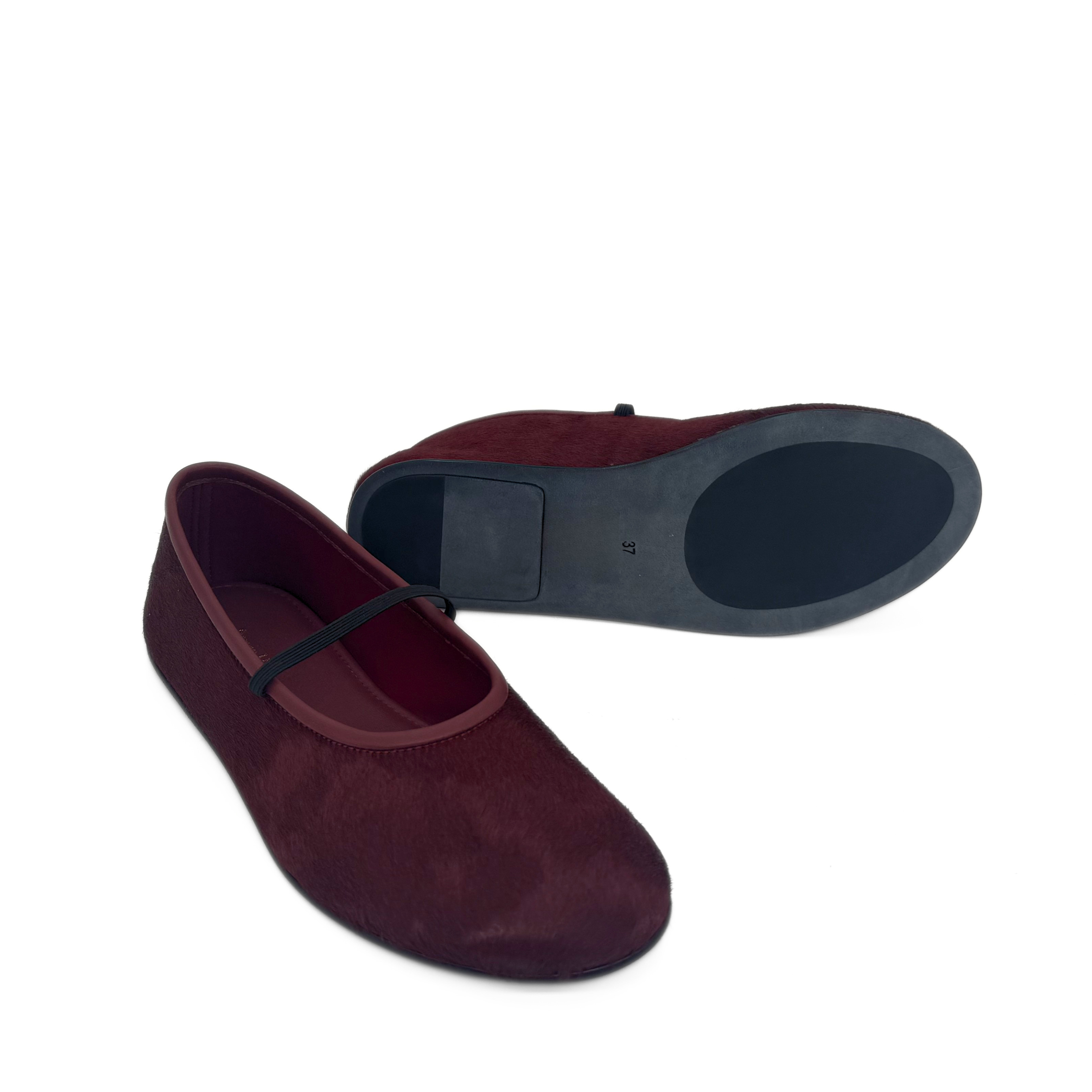Amber Pony Hair Mary Janes, Alternate, color, Red Pony Hair