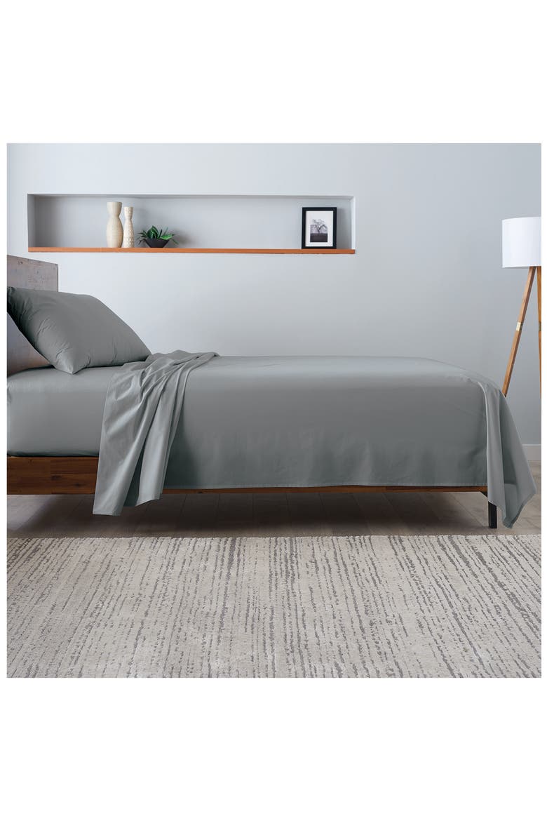 Ella Jayne 300 Thread Count Cotton 4-Piece Sheet Set, Alternate, color, CHARCOAL