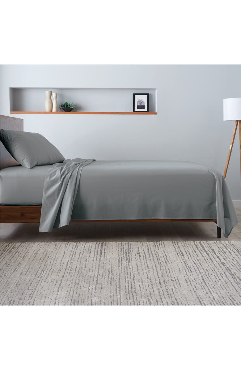ELLA JAYNE HOME Ella Jayne 300 Thread Count Cotton 4-Piece Sheet Set, Alternate, color, Charcoal