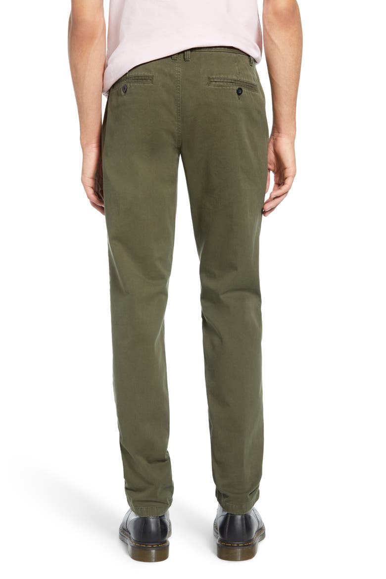 Slim Fit Chinos, Alternate, color, OLIVE GROVE
