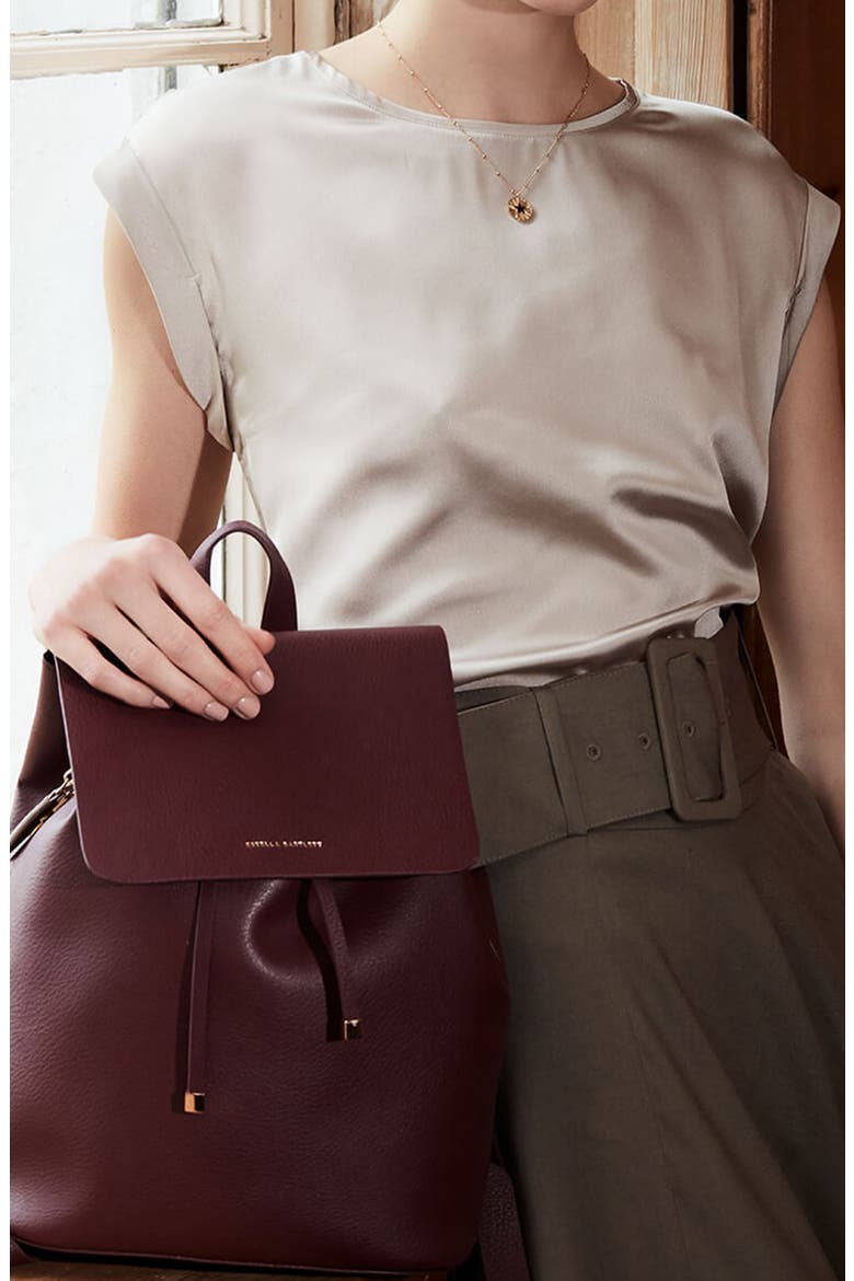 burgundy backpack faux leather Women Black Travel Rucksack Faux-Leather Bag suitable for those occasions where you just need just want to take your essentials and get out the house Zara Women's Mini Backpack Burgundy