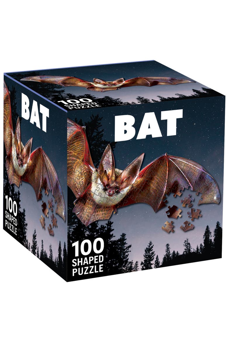 Bat 100 Piece Shaped Jigsaw Puzzle, Main, color, Multicolor