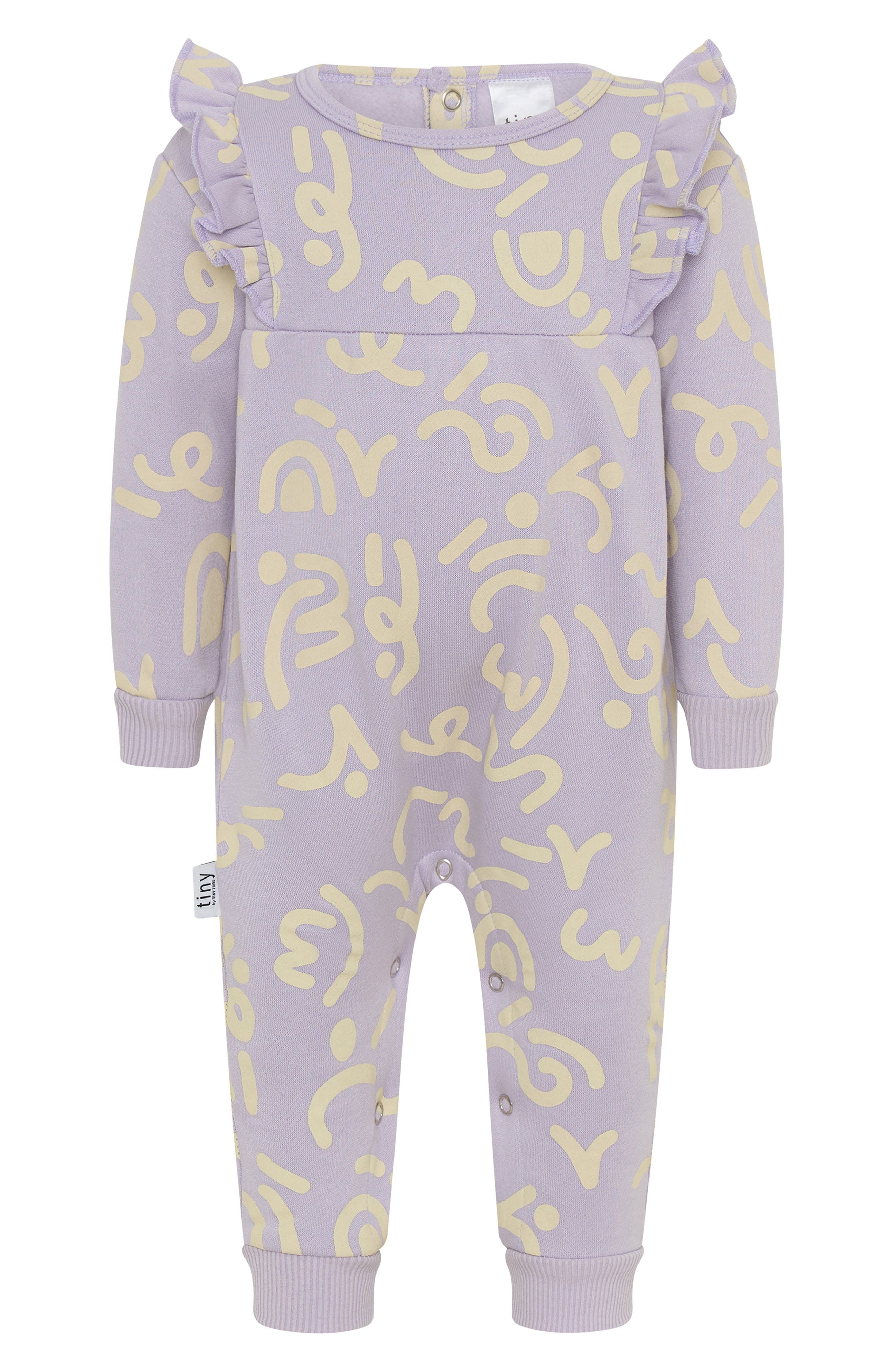 TINY by TINY TRIBE Wiggle Frill Fleece Romper
