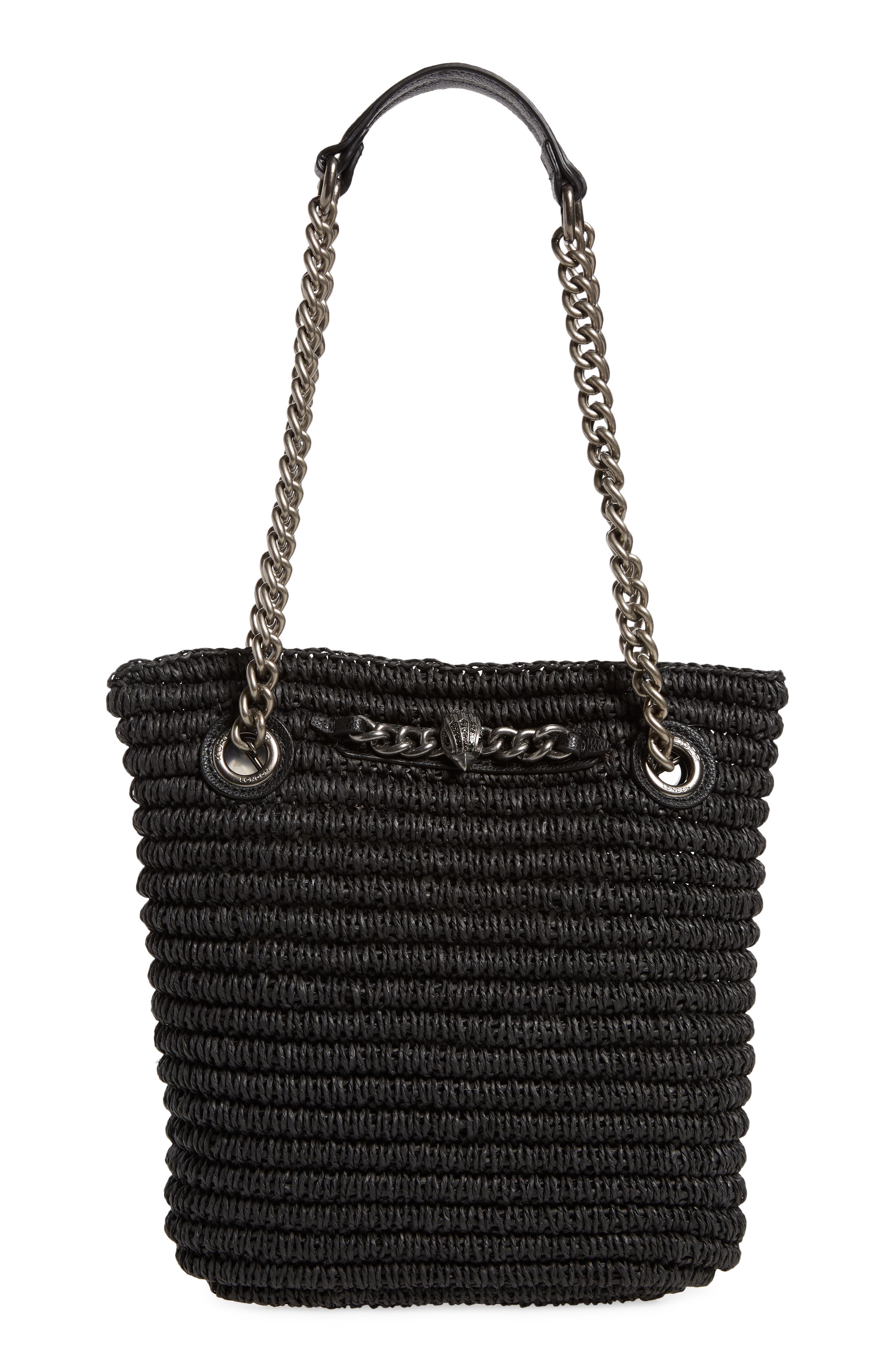 Kurt Geiger London Small Chelsea Raffia Tote, Main, color, 