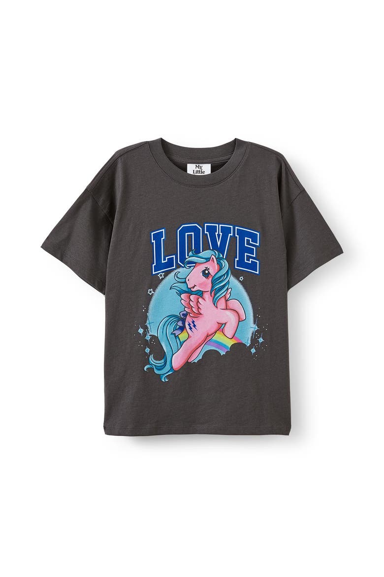 License Drop Shoulder Short Sleeve Tee, Main, color, Mlp Love Washed Phantom