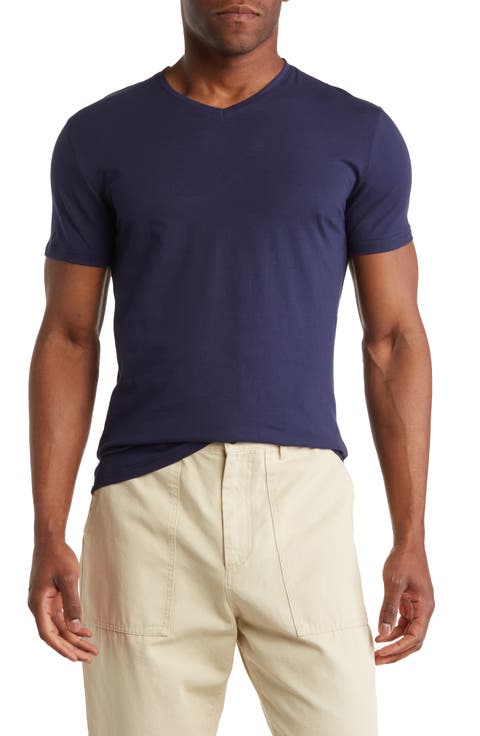 Solid V-Neck T-Shirt