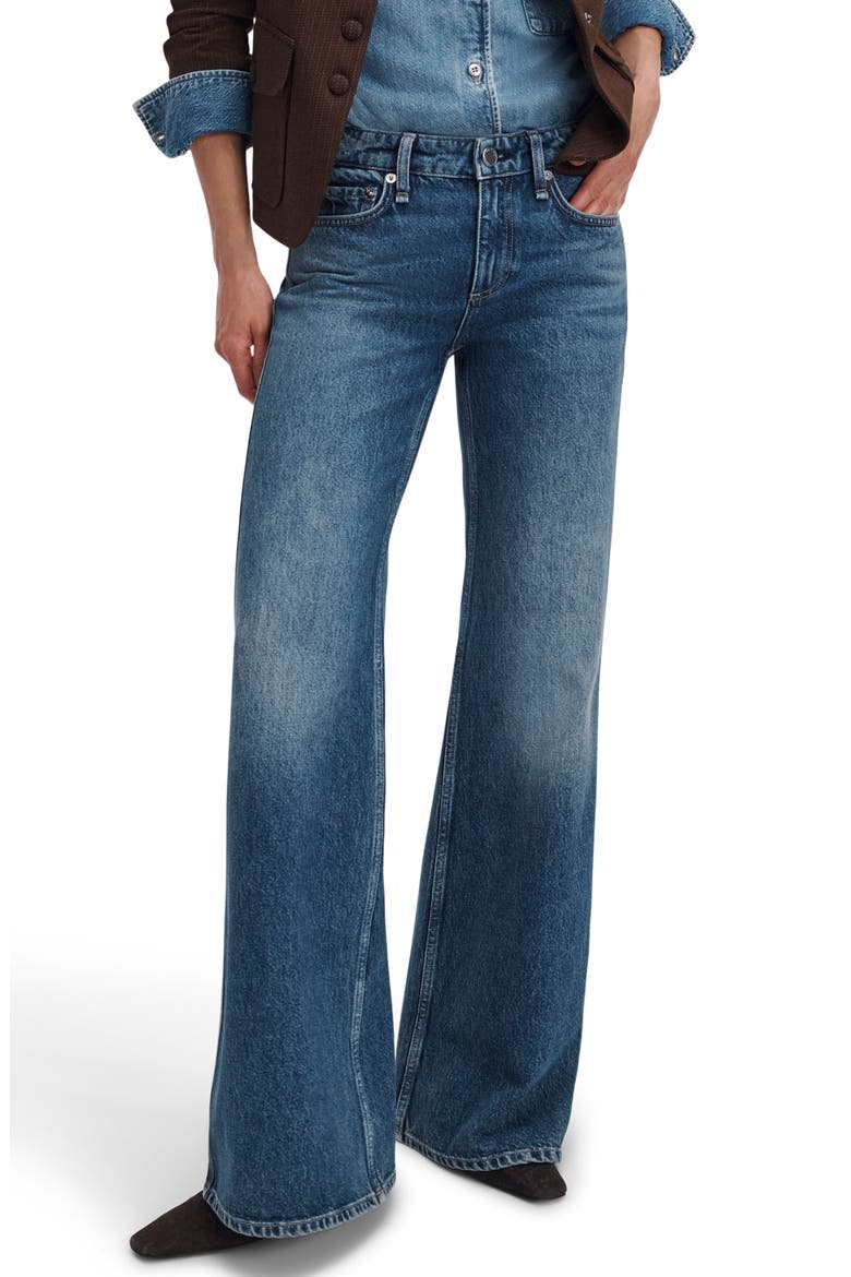 Josie Relaxed Flare Jeans, Main, color, FLORA