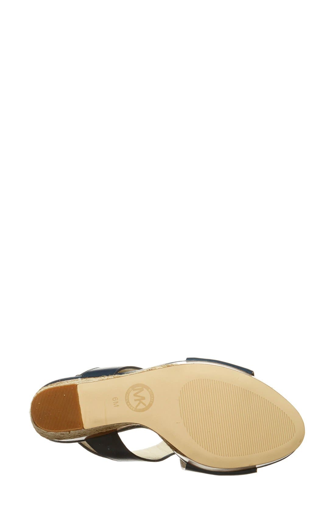 'Josephine' Wedge, Alternate, color, NAVY