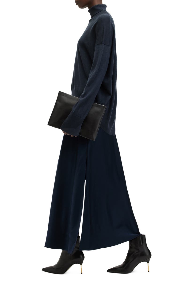 AllSaints Merino Wool Sweater & Slipdress Set, Alternate, color, Midnight Blue