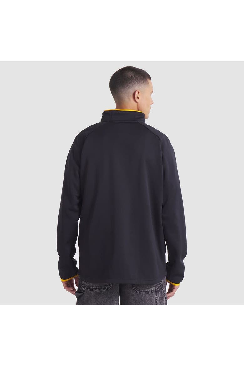 Men's Fanatics Black Pittsburgh Penguins Authentic Pro Rink Raglan Quarter-Zip Pullover, Alternate, color, Black