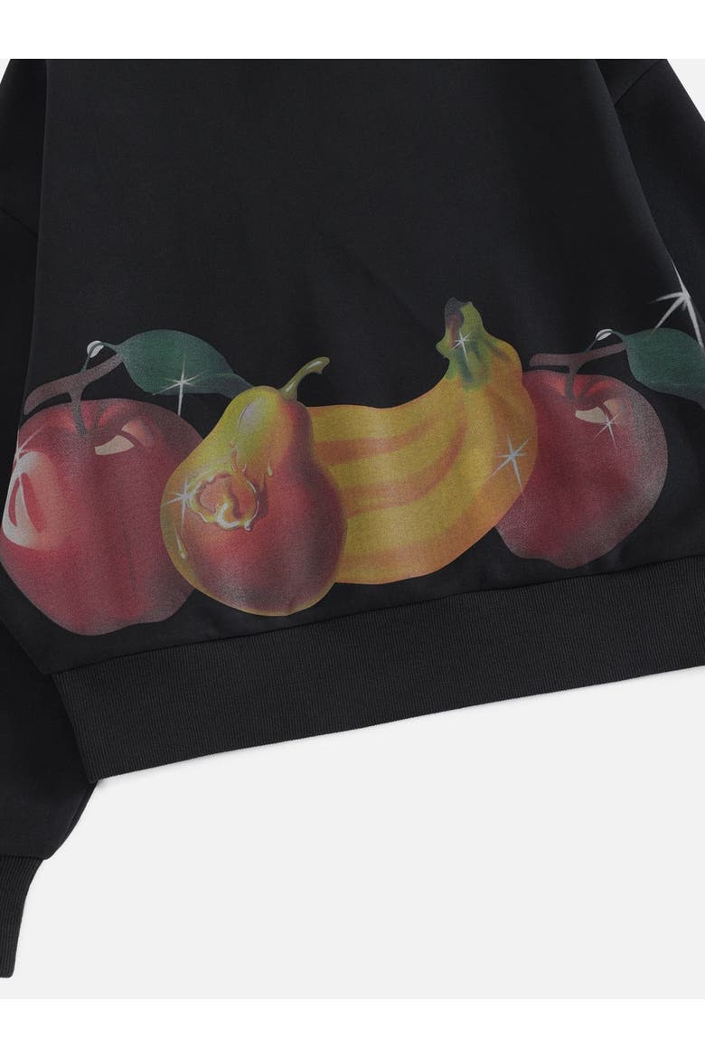 Fruit Graphic Hoodie, Alternate, color, Black