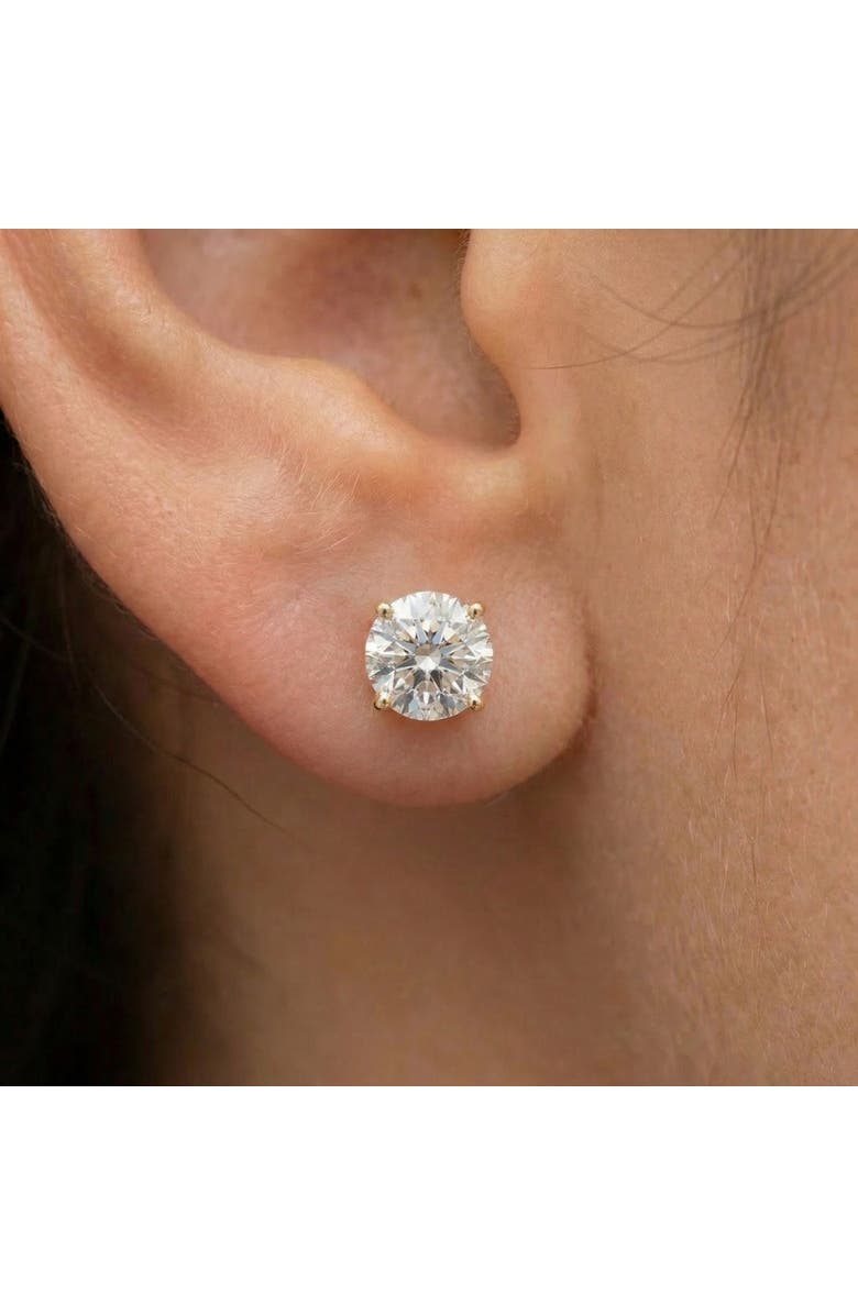 Bliss Diamond 1 1/2ct Lab Grown Diamond Studs 14k Gold Earrings, Alternate, color, 14K Yellow Gold