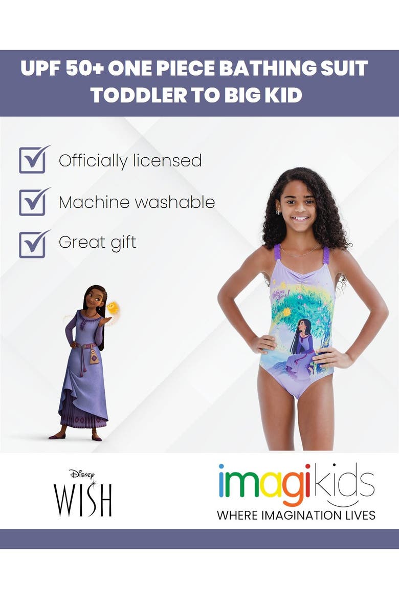 Wish One Piece Bathing Suit, Alternate, color, Asha Lavender