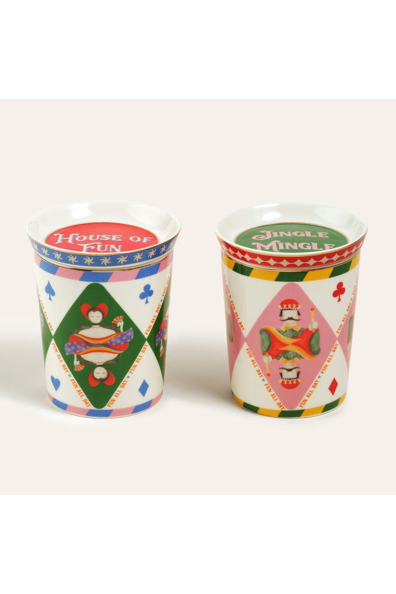 Luohu 2 Piece Porcelain Mug Set 10 oz. Artisan Design, Main, color, Multicolor
