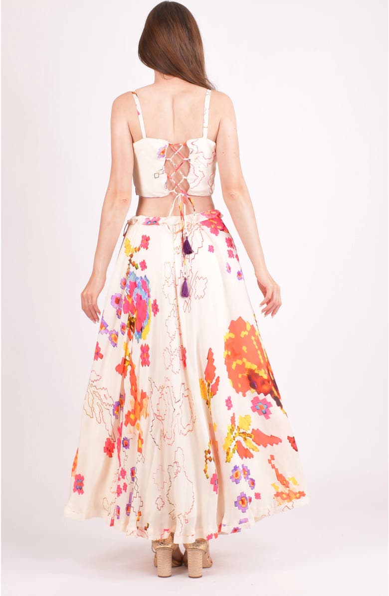 RAAS Zaria Floral Two-Piece Set, Alternate, color, White