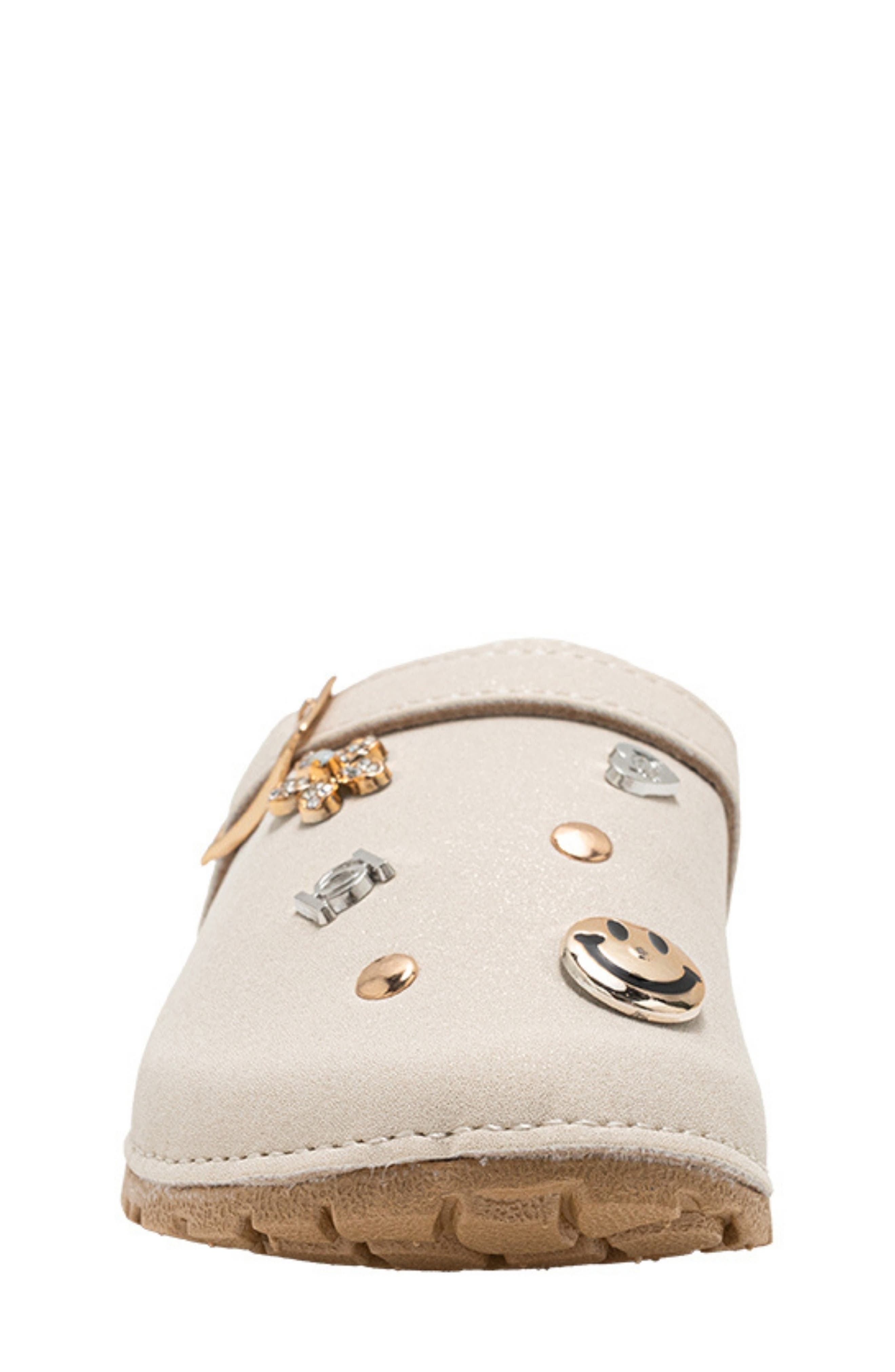 bebe Kids' Embellished Charm Slingback Clog, Alternate, color, 