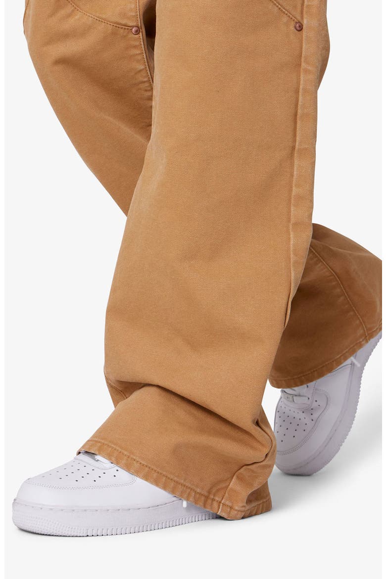 Iron Cross Baggy Flared Cotton Canvas Pants, Alternate, color, TAN
