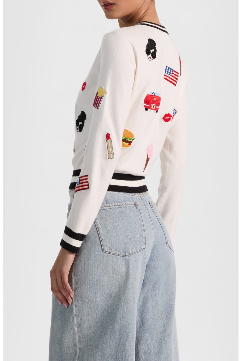 Carolann Americana Sweatshirt, Alternate, color, SFTWHMLTI