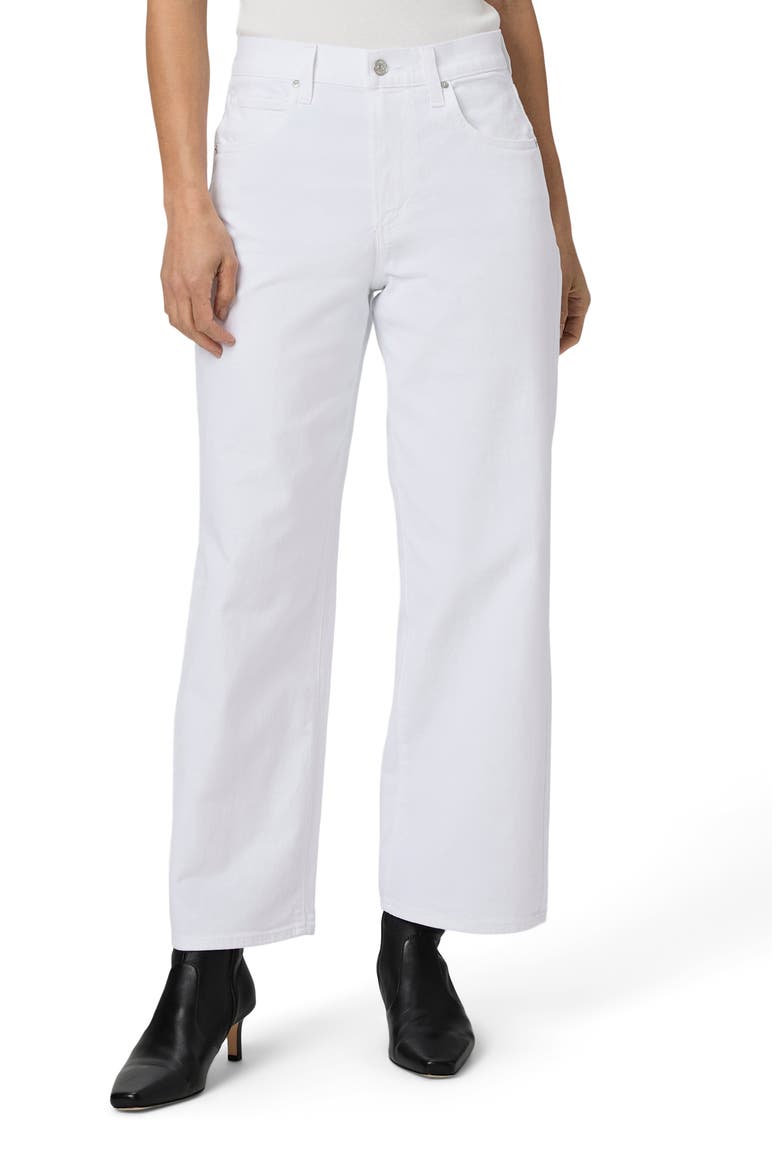 Cameron High Waist Ankle Wide Leg Jeans, Main, color, CRISP WHITE
