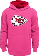 Outerstuff Girls Youth Pink Kansas City Chiefs Prime Pullover Hoodie