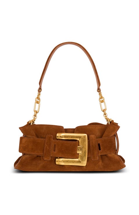 Anthem Mini suede leather bag