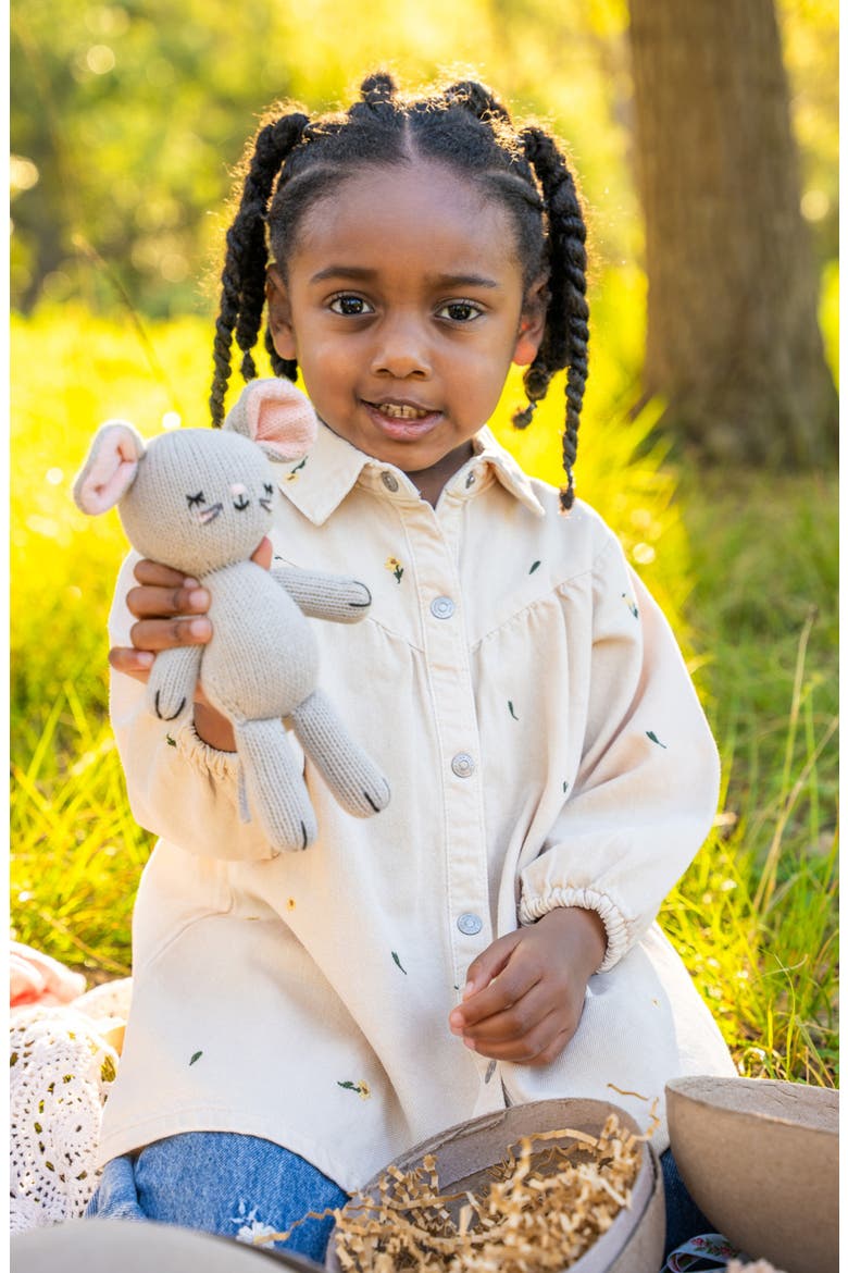 Mouse Cotton Stuffed Animal, Alternate, color, GREY
