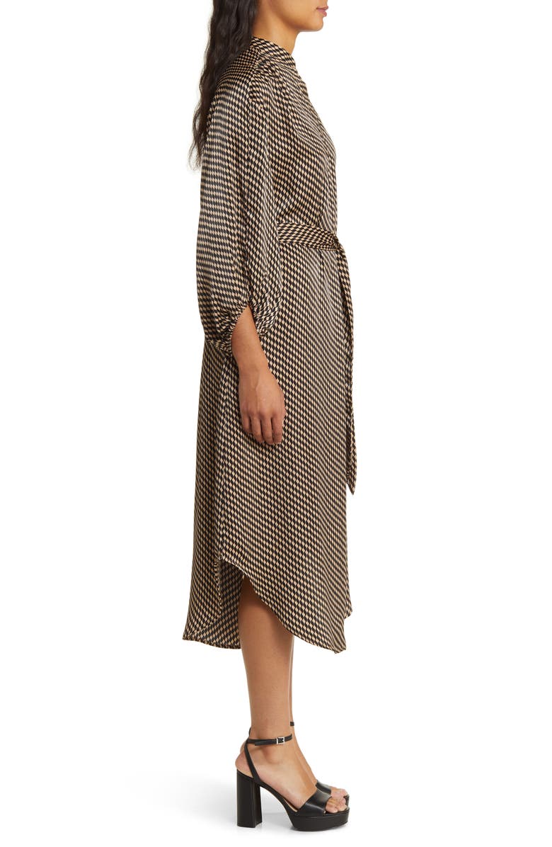 ZOE AND CLAIRE Tie Belt Midi Dress, Alternate, color, 