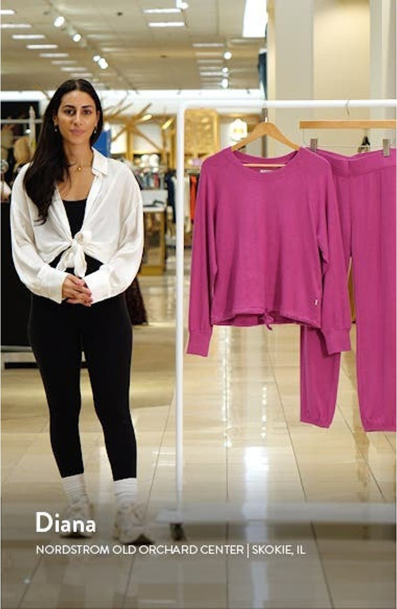 Gable Brushed Drawstring Pullover & Joggers Lounge Set, sales video thumbnail