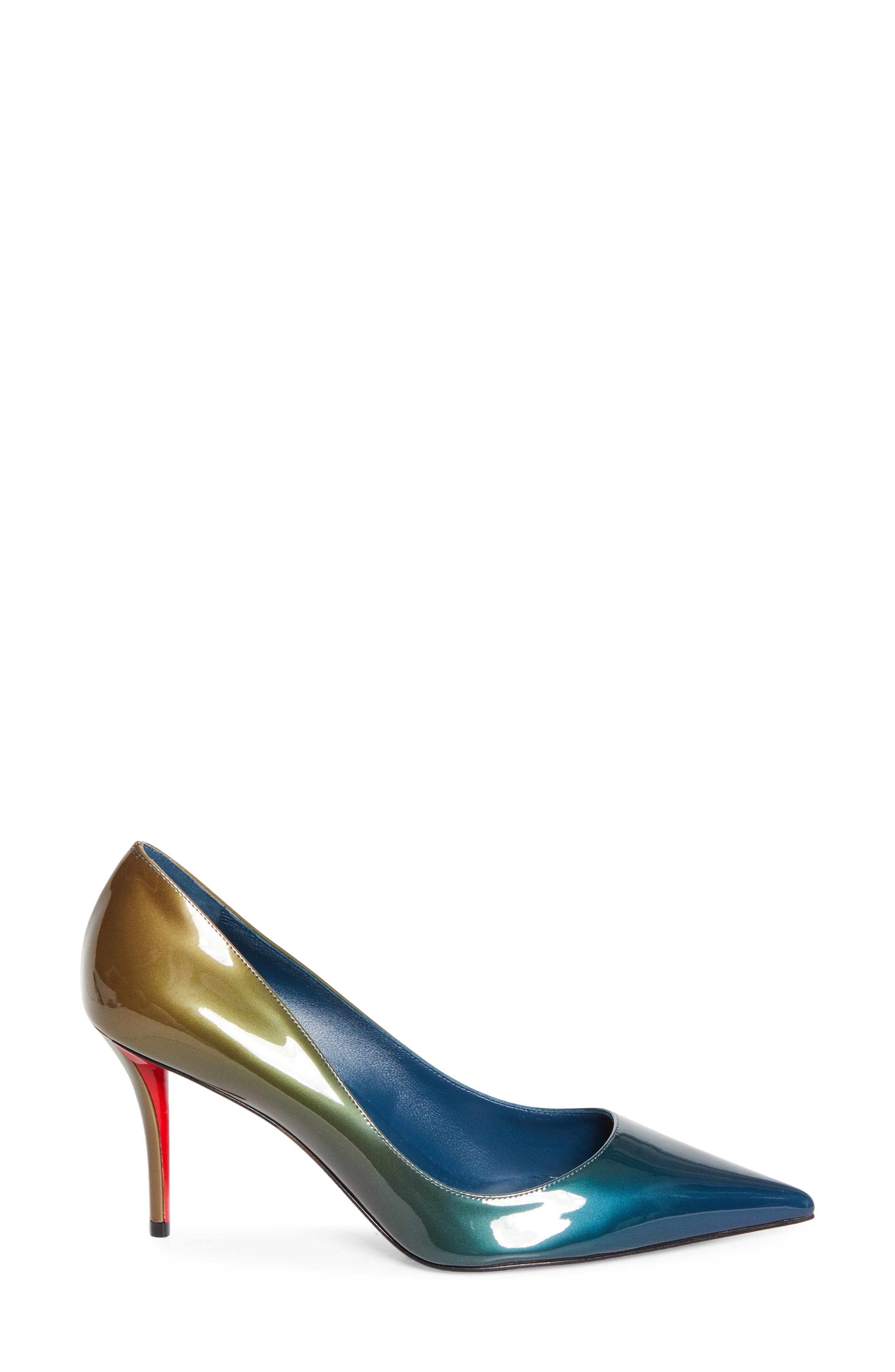 Christian Louboutin Miss Z Pointed Toe Pump, Alternate, color, Last Night/ Bronzo