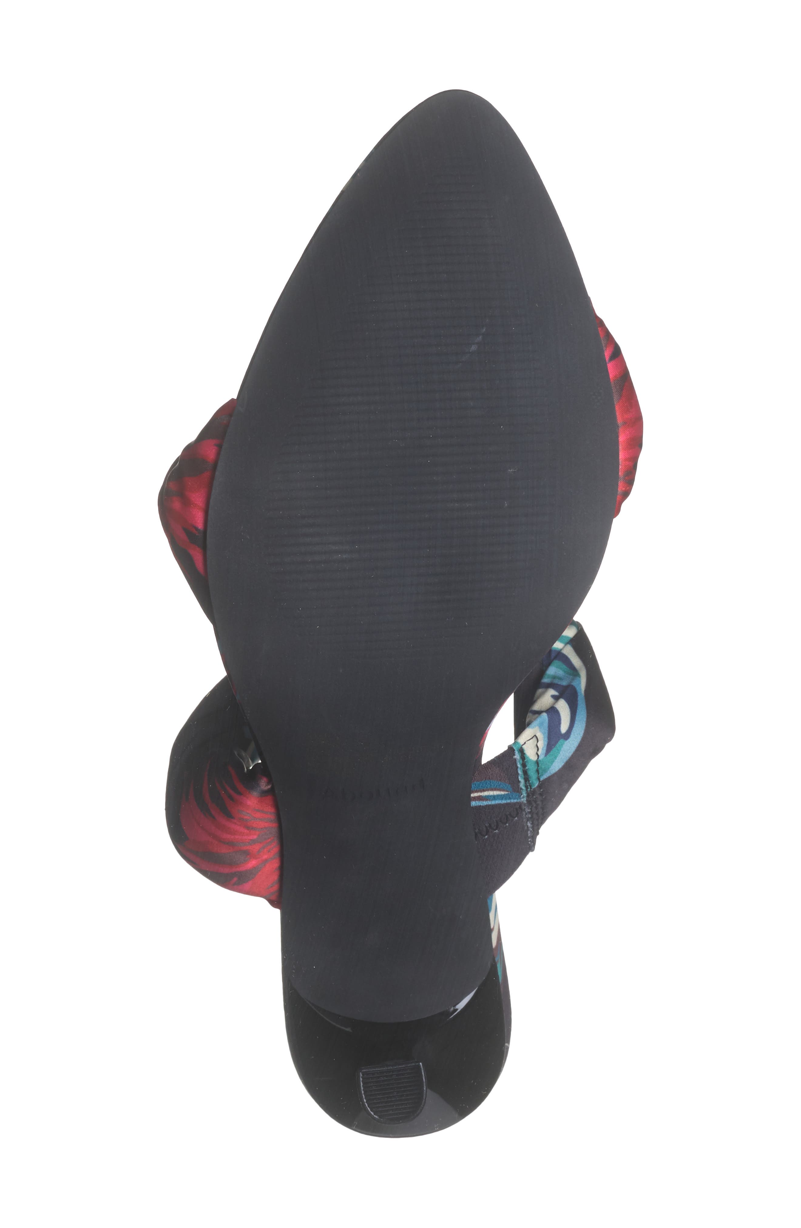 Abound Parris Twist Strap Stiletto Sandal, Alternate, color, Black Green Palm Print